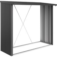 BIOHORT Kaminholzlager »WoodStock 230«, BxHxL: 229 x 199 x 102 cm, dunkelgrau-metallic (Rabatt: 14 %) Unkategorisiert online kaufen