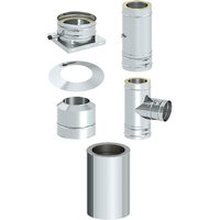 Tecnovis Außenwandkamin-Grundset »Zitec-Pro«, Ø130 mm - silberfarben (Rabatt: 12 %) Unkategorisiert online kaufen