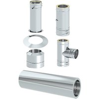 Tecnovis Außenwandkamin-Grundset »Zitec-Pro«, Ø150 mm - silberfarben (Rabatt: 12 %) Unkategorisiert online kaufen