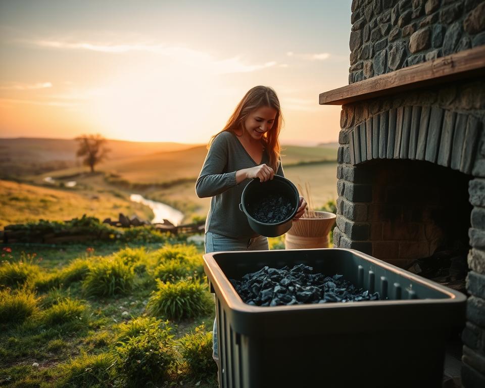 Umweltfreundliche Kaminasche Entsorgung